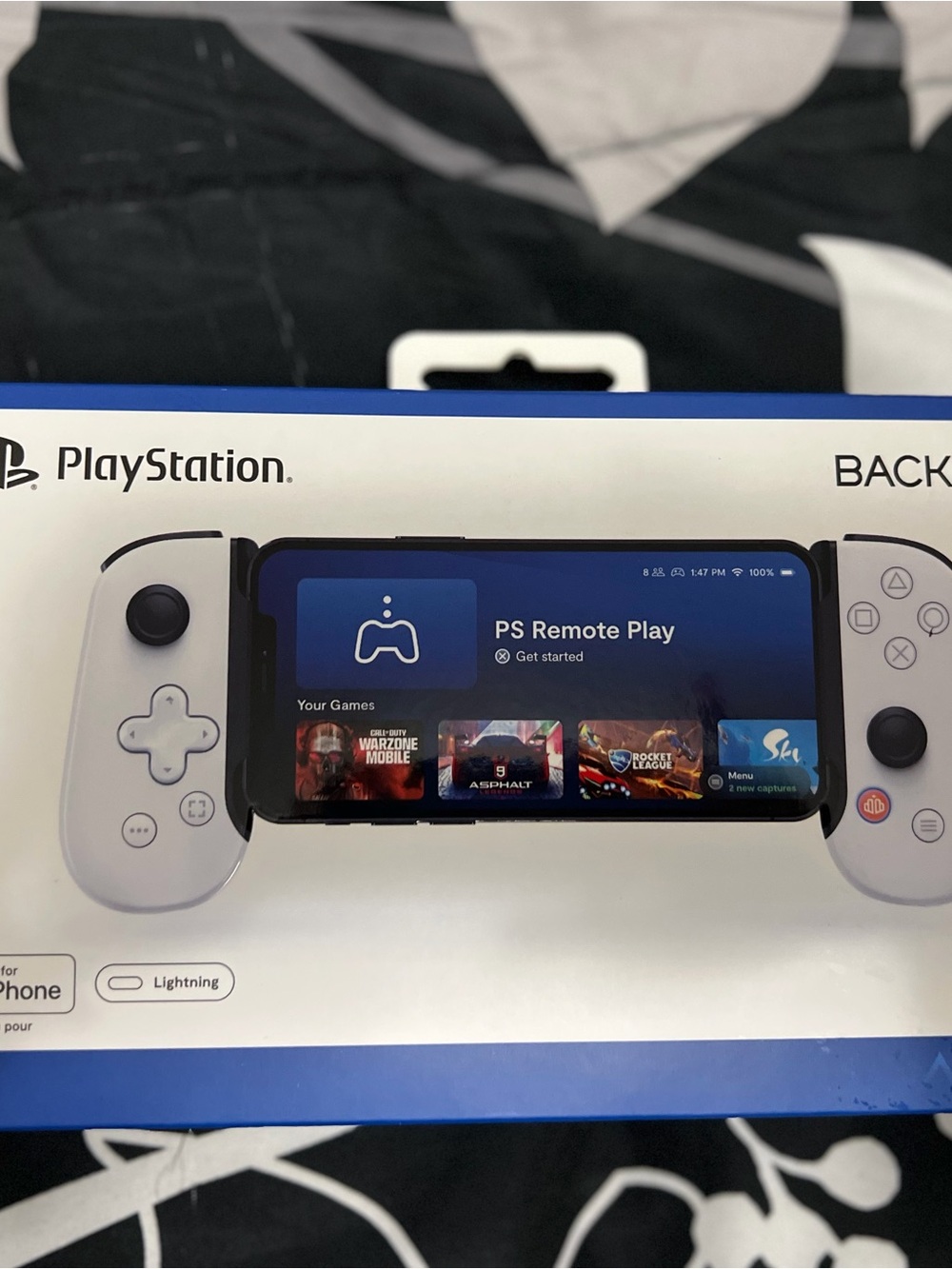 Sony White PlayStation Mobile Controller for PS Remote Play